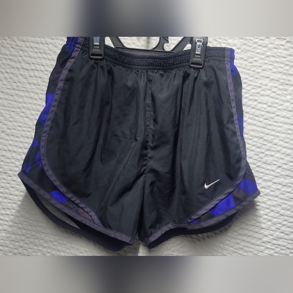 Nike Black and Blue Athletic Shorts
